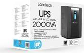 UPS WITH AVR AND LCD DISPLAY 2000VA, 2X12V/9AH, 2XSCHUKO, 3XIEC, USB & RJ45 PORT LAM113539 LAMTECH