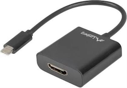 ADAPTER AD-UC-HD-01 (USB TYPE C M - HDMI F; 0,15M; BLACK COLOR) LANBERG
