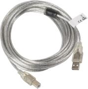 CABLE USB 2.0 AM-BM FERRITE TRANSPARENT 5M LANBERG από το e-SHOP