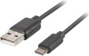 CABLE USB QC 3.0 MICRO-B(M) - A(M) 2.0 1M BLACK LANBERG