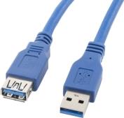 EXTENSION CABLE USB 3.0 AM-AF BLUE 3M LANBERG από το e-SHOP