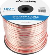 TRANSPARENT SPEAKER CABLE 2X4.0MM2 100M LANBERG