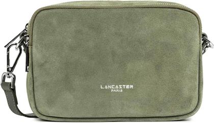 LANCASTER ΓΥΝΑΙΚΕΙΑ ΔΕΡΜΑΤΙΝΗ SUEDE ΤΣΑΝΤΑ CROSSBODY - 480-065 ΧΑΚΙ LANCASTER BAGS