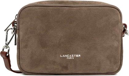 LANCASTER ΓΥΝΑΙΚΕΙΑ ΔΕΡΜΑΤΙΝΗ SUEDE ΤΣΑΝΤΑ CROSSBODY - 480-065 ΚΑΦΕ LANCASTER BAGS
