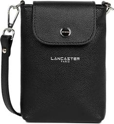 LANCASTER ΓΥΝΑΙΚΕΙΑ ΔΕΡΜΑΤΙΝΗ ΘΗΚΗ ΓΙΑ ΚΙΝΗΤΟ ''MILANO BAO'' - 480-069 ΜΑΥΡΟ LANCASTER BAGS