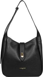 LANCASTER ΓΥΝΑΙΚΕΙΑ ΔΕΡΜΑΤΙΝΗ ΤΣΑΝΤΑ BUCKET ''TOP DOUBLE'' - 470-66 ΜΑΥΡΟ LANCASTER BAGS