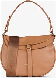 LANCASTER ΓΥΝΑΙΚΕΙΑ ΔΕΡΜΑΤΙΝΗ ΤΣΑΝΤΑ CROSSBODY ΜΕ ΛΟΓΟΤΥΠΟ ''DUNE GAIA'' - 529-100 ΚΑΜΗΛΟ LANCASTER BAGS