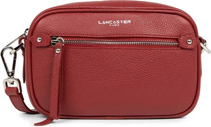 LANCASTER ΓΥΝΑΙΚΕΙΑ ΔΕΡΜΑΤΙΝΗ ΤΣΑΝΤΑ CROSSBODY ΜΕ ΛΟΓΟΤΥΠΟ ''FLORENCE'' - 480-001 ΜΠΟΡΝΤΟ LANCASTER BAGS