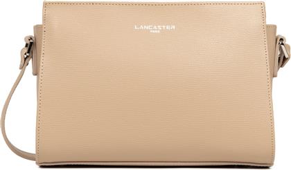 LANCASTER ΓΥΝΑΙΚΕΙΑ ΔΕΡΜΑΤΙΝΗ ΤΣΑΝΤΑ CROSSBODY ''SIERRA SMALL'' - 438-007 ΜΠΕΖ LANCASTER BAGS