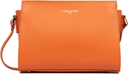 LANCASTER ΓΥΝΑΙΚΕΙΑ ΔΕΡΜΑΤΙΝΗ ΤΣΑΝΤΑ CROSSBODY ''SIERRA SMALL'' - 438-007 ΠΟΡΤΟΚΑΛΙ LANCASTER BAGS