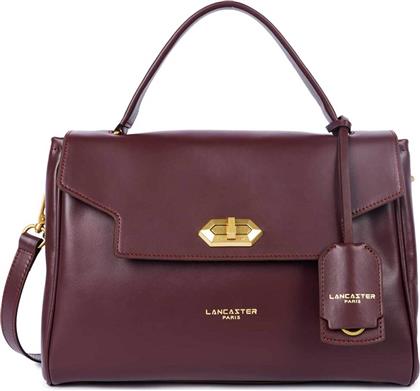 LANCASTER ΓΥΝΑΙΚΕΙΑ ΤΣΑΝΤΑ ΧΕΙΡΟΣ ΜΕ ΜΕΤΑΛΛΙΚΟ ΛΟΓΟΤΥΠΟ ''DONNA GRACE'' - 531-070 ΜΠΟΡΝΤΟ LANCASTER BAGS