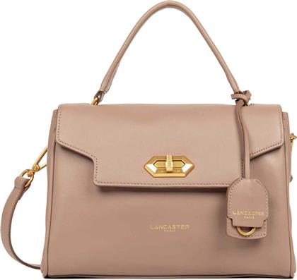 LANCASTER ΓΥΝΑΙΚΕΙΑ ΤΣΑΝΤΑ ΧΕΙΡΟΣ ΜΕ ΜΕΤΑΛΛΙΚΟ ΛΟΓΟΤΥΠΟ ''DONNA GRACE'' - 531-070 ΚΑΜΗΛΟ LANCASTER BAGS