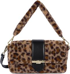 LANCASTER ΓΥΝΑΙΚΕΙΑ ΤΣΑΝΤΑ CROSSBODY ΜΠΟΥΚΛΕ ΜΕ ΜΕΤΑΛΛΙΚΟ LOGO ''MOUMOUTE'' - 518-023 ΚΑΦΕ LANCASTER BAGS