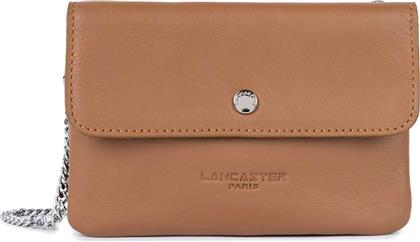 LANCASTER ΓΥΝΑΙΚΕΙΟ ΔΕΡΜΑΤΙΝΟ MINI BAG ΧΕΙΡΟΣ - 176-003 ΚΑΜΗΛΟ LANCASTER BAGS