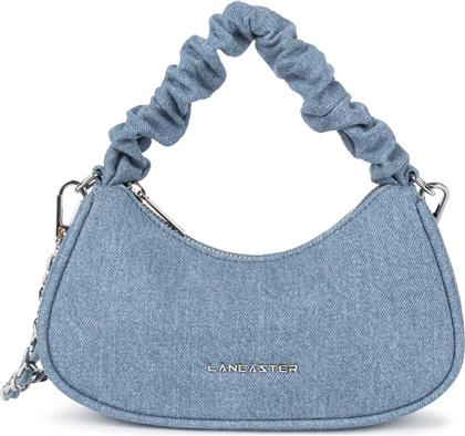 LANCASTER ΓΥΝΑΙΚΕΙΟ ΤΣΑΝΤΑΚΙ CLUTCH DENIM ''CHOUCHOU JEAN'' - 518-041 DENIM BLUE LANCASTER BAGS