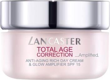 TOTAL AGE CORRECTION AMPLIFIED- ANTI AGING RICH DAY CREAM & GLOW AMPLIFIER SPF15 50ML LANCASTER
