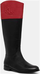 ΔΕΡΜΑΤΙΝΕΣ ΜΠΟΤΕΣ JUSTINE II LAUREN RALPH LAUREN