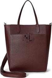 ΔΕΡΜΑΤΙΝΗ ΤΣΑΝΤΑ ΧΡΩΜΑ: ΚΑΦΕ, 431966760 LAUREN RALPH LAUREN