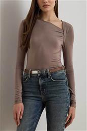 ΓΥΝΑΙΚΕΙΑ ΜΠΛΟΥΖΑ ΑΣΥΜΜΕΤΡΗ SLIM FIT - 200980153002 ΚΑΦΕ LAUREN RALPH LAUREN