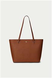 ΓΥΝΑΙΚΕΙΑ ΔΕΡΜΑΤΙΝΗ ΤΣΑΝΤΑ TOTE ''KARLY MEDIUM'' - 25264840-ONE ΤΑΜΠΑ LAUREN RALPH LAUREN