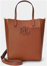 LAUREN RALPH LAUREN ΓΥΝΑΙΚΕΙΑ ΤΣΑΝΤΑ ΧΕΙΡΟΣ TOTE ''CAMERYN PEBBLED SMALL'' - 25264789-ONE ΤΑΜΠΑ