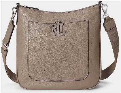 LAUREN RALPH LAUREN ΓΥΝΑΙΚΕΙΑ ΤΣΑΝΤΑ CROSSBODY ''CAMERYN PEBBLED LARGE'' - 25263939-ONE TAUPE