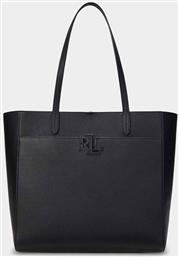 LAUREN RALPH LAUREN ΓΥΝΑΙΚΕΙΑ ΤΣΑΝΤΑ ΩΜΟΥ TOTE ''CAMERYN PEBBLED LARGE'' - 25264783-ONE ΜΑΥΡΟ