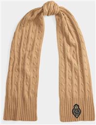 ΓΥΝΑΙΚΕΙΟ ΚΑΣΚΟΛ ΜΕ CABLE KNIT PATTERN ΚΑΙ ΛΟΓΟΤΥΠΟ - 454P04456002 ΚΑΜΗΛΟ LAUREN RALPH LAUREN