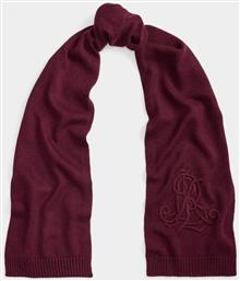 ΓΥΝΑΙΚΕΙΟ ΚΑΣΚΟΛ ΜΕ ΚΕΝΤΗΜΕΝΟ MONOGRAM - 454P04459002 ΜΠΟΡΝΤΟ LAUREN RALPH LAUREN