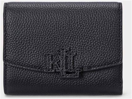 LAUREN RALPH LAUREN ΓΥΝΑΙΚΕΙΟ ΠΟΡΤΟΦΟΛΙ ''CAMERYN PEBBLED FLAP'' - 25264784-ONE ΜΑΥΡΟ