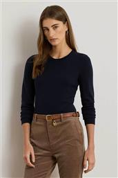 ΓΥΝΑΙΚΕΙΟ ΠΟΥΛΟΒΕΡ ΜΟΝΟΧΡΩΜΟ SLIM FIT - 200919114004 ΜΠΛΕ ΣΚΟΥΡΟ LAUREN RALPH LAUREN
