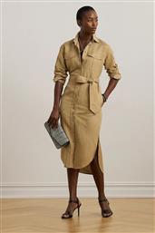 ΛΙΝΟ ΦΟΡΕΜΑ ΧΡΩΜΑ: ΜΠΕΖ, 200P02410 LAUREN RALPH LAUREN