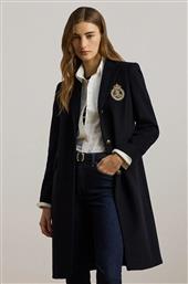 ΜΑΛΛΙΝΟ ΠΑΛΤΟ ΧΡΩΜΑ: ΝΑΥΤΙΚΟ ΜΠΛΕ, 297958509 LAUREN RALPH LAUREN