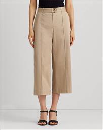 MICROSANDED TWILL-WIDELEG PANT W/BELT LAUREN RALPH LAUREN