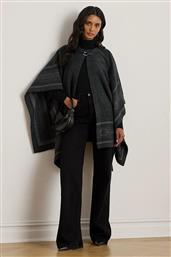 PONCHO ΜΕ ΠΡΟΣΘΗΚΗ ΜΑΛΛΙΟΥ ΧΡΩΜΑ: ΜΑΥΡΟ, 454960134 LAUREN RALPH LAUREN