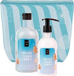 PROMO FROSTED GINGER COOKIES BATH & SHOWER GEL 500ML & GLITTER BODY LOTION 300ML & ΝΕΣΕΣΕΡ 1 ΤΕΜΑΧΙΟ LAVISH CARE