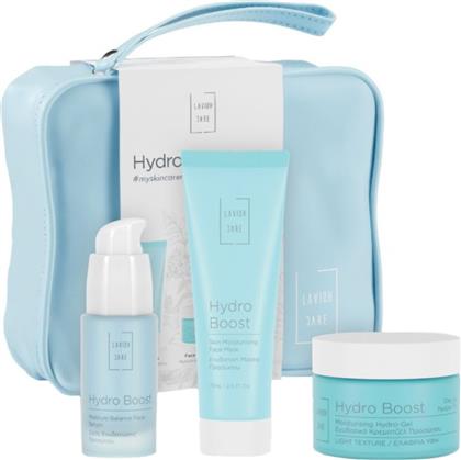 PROMO HYDRO BOOST SKIN MOISTURISING FACE MASK 75ML & MOISTURISING LIGHT TEXTURE DAY FACE HYDRO-GEL 50ML & MOISTURE BALANCE FACE SERUM 30ML LAVISH CARE