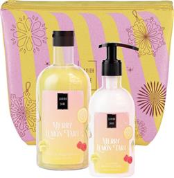 PROMO MERRY LEMON TART BATH & SHOWER GEL 500ML & GLITTER BODY LOTION 300ML & ΝΕΣΕΣΕΡ 1 ΤΕΜΑΧΙΟ LAVISH CARE