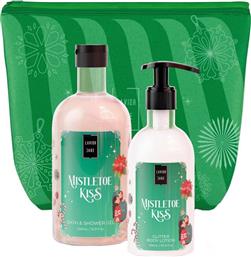 PROMO MISTLETOE KISS BATH & SHOWER GEL 500ML & GLITTER BODY LOTION 300ML & ΝΕΣΕΣΕΡ 1 ΤΕΜΑΧΙΟ LAVISH CARE