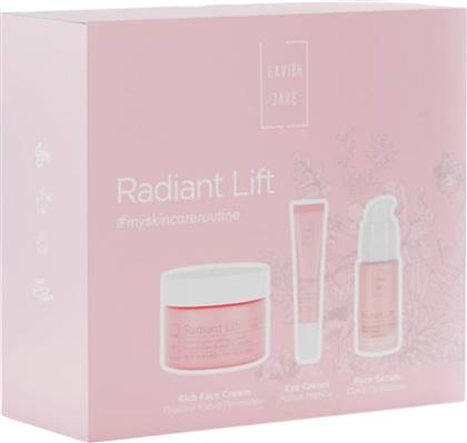 PROMO RADIANT LIFT ANTI-WRINKLE RICH FACE DAY CREAM 50ML & REGENERATING ANTI-WRINKLE LIFTING SERUM 30ML & ANTI-WRINKLE EYE CREAM 15ML LAVISH CARE