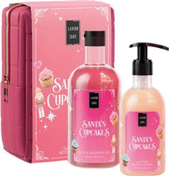 PROMO SANTA'S CUPCAKES BATH & SHOWER GEL 500ML & GLITTER BODY LOTION 300ML & ΝΕΣΕΣΕΡ 1 ΤΕΜΑΧΙΟ LAVISH CARE