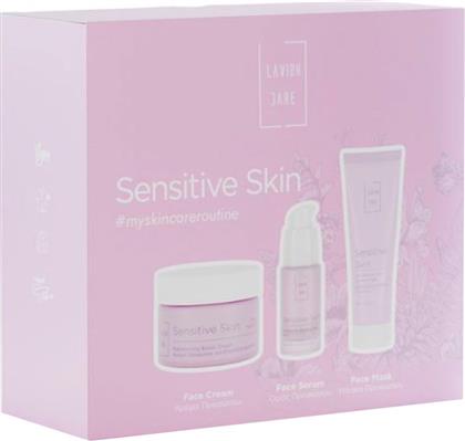 PROMO SENSITIVE SKIN REBALANCING BOOST DAY CREAM 50ML & SKIN FIX SOOTHING FACE SERUM 30ML & ANTI-REDNESS FACE SOOTHING MASK 75ML LAVISH CARE