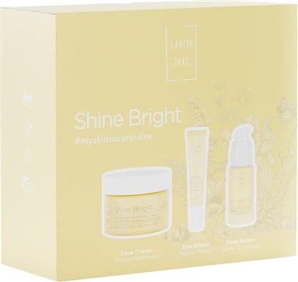 PROMO SHINE BRIGHT ANTIOXIDANT GLOW FACE DAY CREAM RICH 50ML & ANTI-OX VITAMIN C FACE SERUM 30ML & BRIGHTENING EYE CREAM 15ML LAVISH CARE