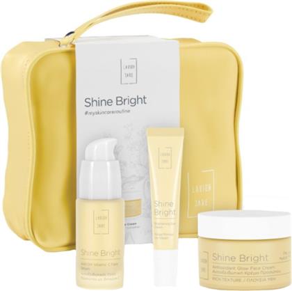PROMO SHINE BRIGHT BRIGHTENING EYE CREAM 15ML & ANTIOXIDANT GLOW FACE DAY CREAM RICH 50ML & ANTI-OX VITAMIN C FACE SERUM 30ML LAVISH CARE