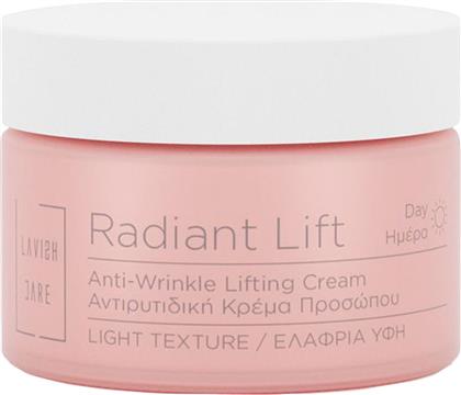 RADIANT LIFT ANTI-WRINKLE LIFTING CREAM LIGHT TEXTURE ΣΥΣΦΙΚΤΙΚΗ ΚΡΕΜΑ ΠΡΟΣΩΠΟΥ ΗΜΕΡΑΣ ΚΑΤΑ ΤΩΝ ΡΥΤΙΔΩΝ ΕΛΑΦΡΙΑΣ ΥΦΗΣ ΜΕ ΑΝΤΙΓΗΡΑΝΤΙΚΗ ΔΡΑΣΗ 50ML LAVISH CARE