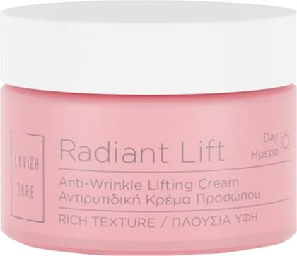 RADIANT LIFT ANTI-WRINKLE RICH FACE DAY CREAM ΣΥΣΦΙΚΤΙΚΗ ΚΡΕΜΑ ΠΡΟΣΩΠΟΥ ΗΜΕΡΑΣ ΚΑΤΑ ΤΩΝ ΡΥΤΙΔΩΝ ΠΛΟΥΣΙΑΣ ΥΦΗΣ ΜΕ ΑΝΤΙΓΗΡΑΝΤΙΚΗ ΔΡΑΣΗ 50ML LAVISH CARE