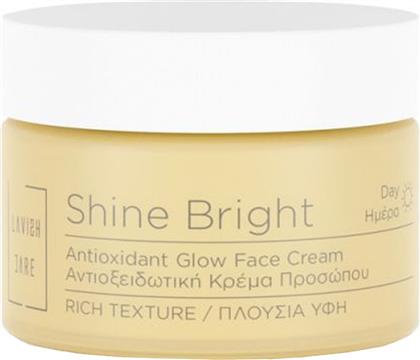 SHINE BRIGHT ANTIOXIDANT GLOW FACE DAY CREAM RICH ΕΝΥΔΑΤΙΚΗ ΚΡΕΜΑ ΠΡΟΣΩΠΟΥ ΗΜΕΡΑΣ ΜΕ ΑΝΤΙΟΞΕΙΔΩΤΙΚΗ ΔΡΑΣΗ ΠΛΟΥΣΙΑΣ ΥΦΗΣ ΓΙΑ ΛΑΜΨΗ & ΠΡΟΣΤΑΣΙΑ 50ML LAVISH CARE