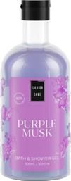 SHOWER GEL PURPLE MUSK ΕΝΥΔΑΤΙΚΟ & ΑΡΩΜΑΤΙΚΟ ΑΦΡΟΛΟΥΤΡΟ ΜΕ ΕΚΧΥΛΙΣΜΑ ΑΓΡΙΟΚΑΣΤΑΝΙΑΣ 500ML LAVISH CARE