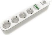 ΠΟΛΥΠΡΙΖΟ SE4432 4 ΘΕΣΕΩΝ ΚΑΙ ΜΕ 4 USB PORTS WHITE LDNIO