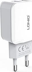 WALL CHARGER A2202 2X USB 12W (WHITE) LDNIO